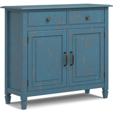 Blue Storage Cabinets Simpli Home Connaught Entryway Storage Cabinet