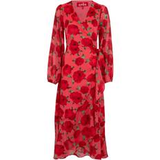 Luella Dress - Coral Roses