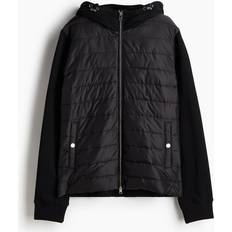 H&M Men Jackets H&M Men Black Regular Fit Hybrid Jacket