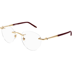 Glasögon & Läsglasögon Montblanc Man MB0244O 003 Metal Gold Pants