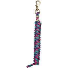 Turquoise Horse Leads Weaver Leather Poly Lead Rope Raspberry/Teal/Purple