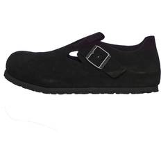 Birkenstock Tacones y Zapatos de Tacón Birkenstock London Suede Leather Sneakers - Black