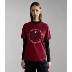 Napapijri Women Tops Napapijri S-montalva Short Sleeve T-shirt Rot Frau