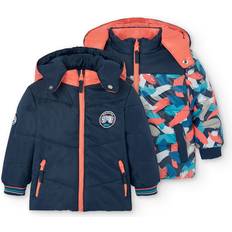 Boboli Reversible Hooded Coat - Navy Blue