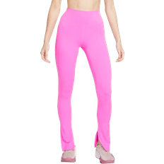 Nike One Women's High Waisted Full Length Split Hem Leggings - Playful Pink