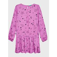 Dresses United Colors of Benetton Patterned Dress In Sustainable Viscose - Cyclamen/Kids