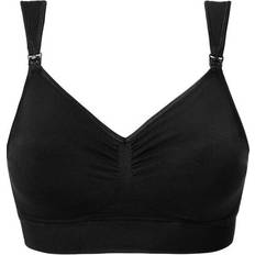 Boob Firm Wireless Nursing Bra 34C - 44F Black