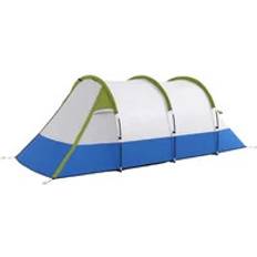 OutSunny Camping Tent, Large Tunnel Tent with Bedroom and Living Area, 2000mm Waterproof, Portable with Bag for 2-3 Man, Green