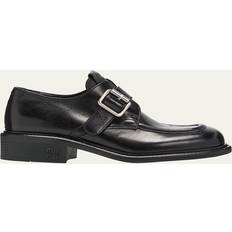 Miu Miu Low Shoes Miu Miu Buffalo Leather Buckle Loafers NERO 10.5B 40.5EU