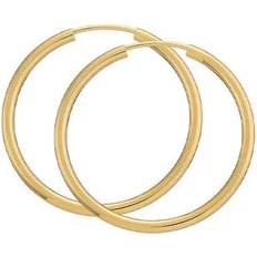 BNH Creole Hoop förgyllt silver Örhängen