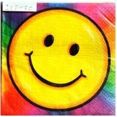 Paper Paper Napkins Amscan Amscan Keep On Smilin 3 Ply Napkins Pack of 16