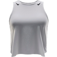 Tanktops NIKE Aeroswift Women's Dri Fit Adv Cropped Running Tank Top - White/Black