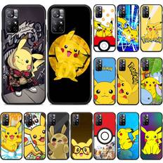 BW-46 Pikachu Soft Case for Xiaomi Poco F5 F6 M6 X3 X6 Redmi 10A 10C 12C 13C 9A 9C 9T A3 A3X Note 8 9 10 11 12 13 C65 C50 C51 C55 Pro Plus 4G 5G