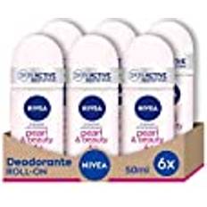 Nivea roll-on-deodorant, 6 förpackningar Pearl & Beauty 50.3ml