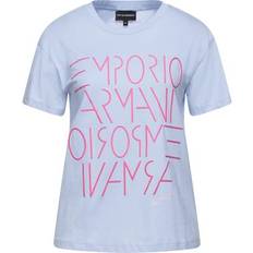 Emporio Armani Purple Clothing Emporio Armani T-shirt Lilac Cotton Purple