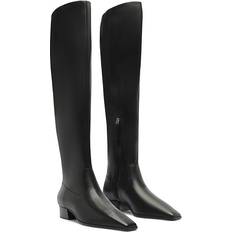 Schutz Helena Leather Over-The-Knee Boots BLACK 8.5B