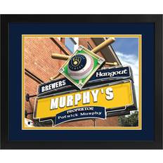 Imperial Milwaukee Brewers Personalized 14'' x 18'' Print Hangout Sign