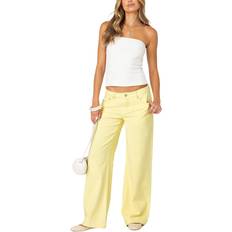 Yellow Jeans Edikted Roman Flare Jeans