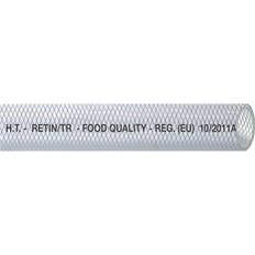 Klar PVC-slang armerad food quality 10mm, rulle 5m