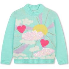 Girls - Green Knitted Sweaters BillieBlush Girls Green Knit Sunshine Jumper 6 year