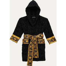 Black Nightgowns Children's Clothing Versace Kid's Bath Robe, 2-12 BLACK