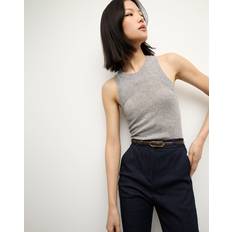 Cashmere Canottiere Veronica Beard Jerrel Cashmere Tank Heather Grey