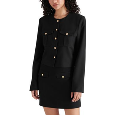 Steve Madden Cosette Cropped Jacket - Black