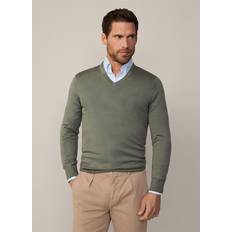 HACKETT LONDON Pullover GMD MERINO SILK V GRÜN