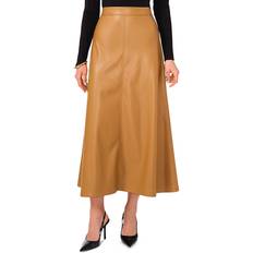 Long Skirts - XL Vince Camuto Faux Leather A-Line Skirt