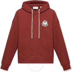 Moncler Femme Pulls Moncler Logo Hoodie Burgundy