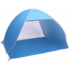 Aveki Person Beach Tent Pop Up Sun Shelter Tent Big Automatic Sun Umbrella Person Fishing Beach Shelter Blue