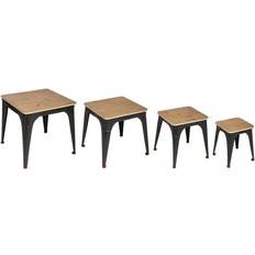 Métal Tables Basses Set De 4 Tables D'appoints Torof Table Basse