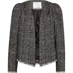 Dame - Uld Jakker Co'Couture Alvie Boucle Jacket - Black