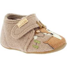 Beige Tofflor Barnskor Living Kitzbühel Baby's Klettschuh Rehkitz Innetofflor Färg beige