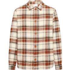 Knowledge Cotton Apparel Paidat Knowledge Cotton Apparel Big Checked Heavy Flannel Overshirt - Beige