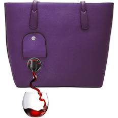 Black Beach Bags RGA Ben, Wine Purse Black Fashionable Purse With Hidden Insulated Compartment Holds