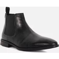 Dune London Block Heel Chelsea Boots Dune London 'Marcos' Leather Chelsea Boots Black