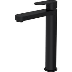 Black Taps Balterley Round Tall Mono Basin Tap Matt black