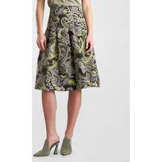 Natori Paisley Jacquard Pleated Skirt -