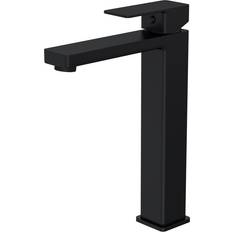 Brass Basin Taps Square Tall Mono Basin Tap Matt black