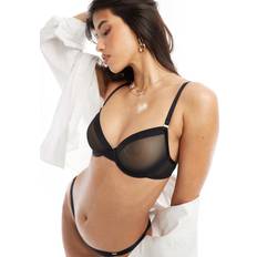 Lace Clothing Zadie Non Pad Plunge Bra Black
