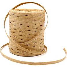 Brown Gift Wrap Ribbons 656 feet natural raffia paper ribbon twine strings,1/4 inch kraft raffia twin. Brown