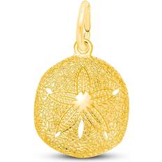 Beige Charms & Pendants Kay Sand Dollar Charm 14K Yellow Gold one size