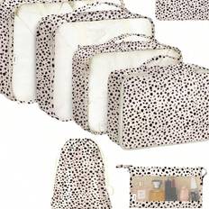 Shein Leopard 7-Piece Luggage Storage Bag