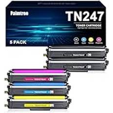 Compatible Brother TN247 Toner Cartridges 5-Pack - Black Cyan Yellow Magenta