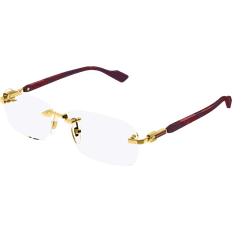 Glasses & Reading Glasses Gucci Man GG1221O 003 Optical Frames Metal Gold Squared