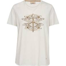 Dame - Guld T-shirts Mos Mosh Gull Deco T-shirt, Ecru