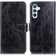 MTP Products Samsung Galaxy S24 FE Wallet Schutzhülle mit Magnetverschluss Schwarz