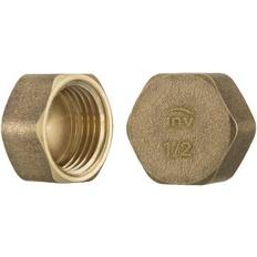 Plumbing Invena 1" 3/8" 1/2" 3/4" 1" Thread Brass Pipe Screw Hex Female Blanking Plug Tube End Cap