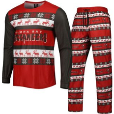 Red Sleepwear Foco Men's Red Tampa Bay Buccaneers Team Ugly Pajama Set Red